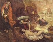 Brown, Ford Madox The Finding of Don Juan by Haidee china oil painting reproduction